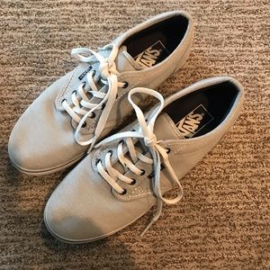 Women’s black and white striped vans